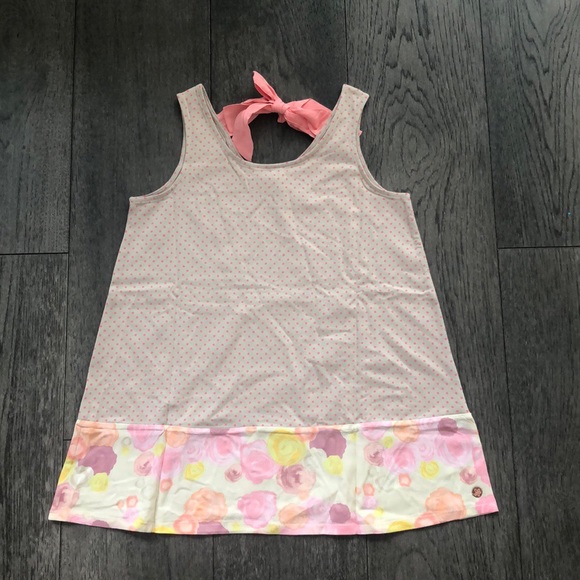 Matilda Jane pink polka dot girl’s top tank - Picture 2 of 7